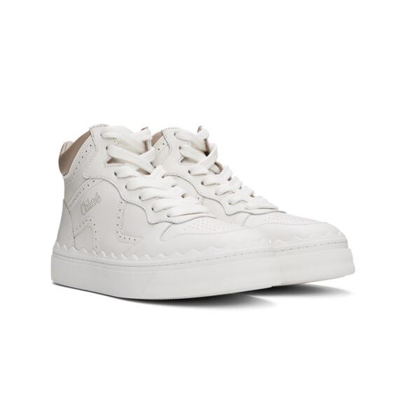 Chloe Womens Lauren Lace-Up Leather High-Top Sneakers 37 MSRP $790 - Picture 4 of 5